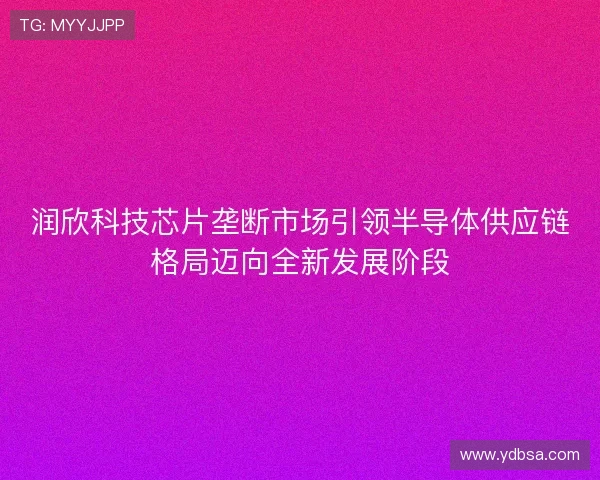 润欣科技芯片垄断市场引领半导体供应链格局迈向全新发展阶段